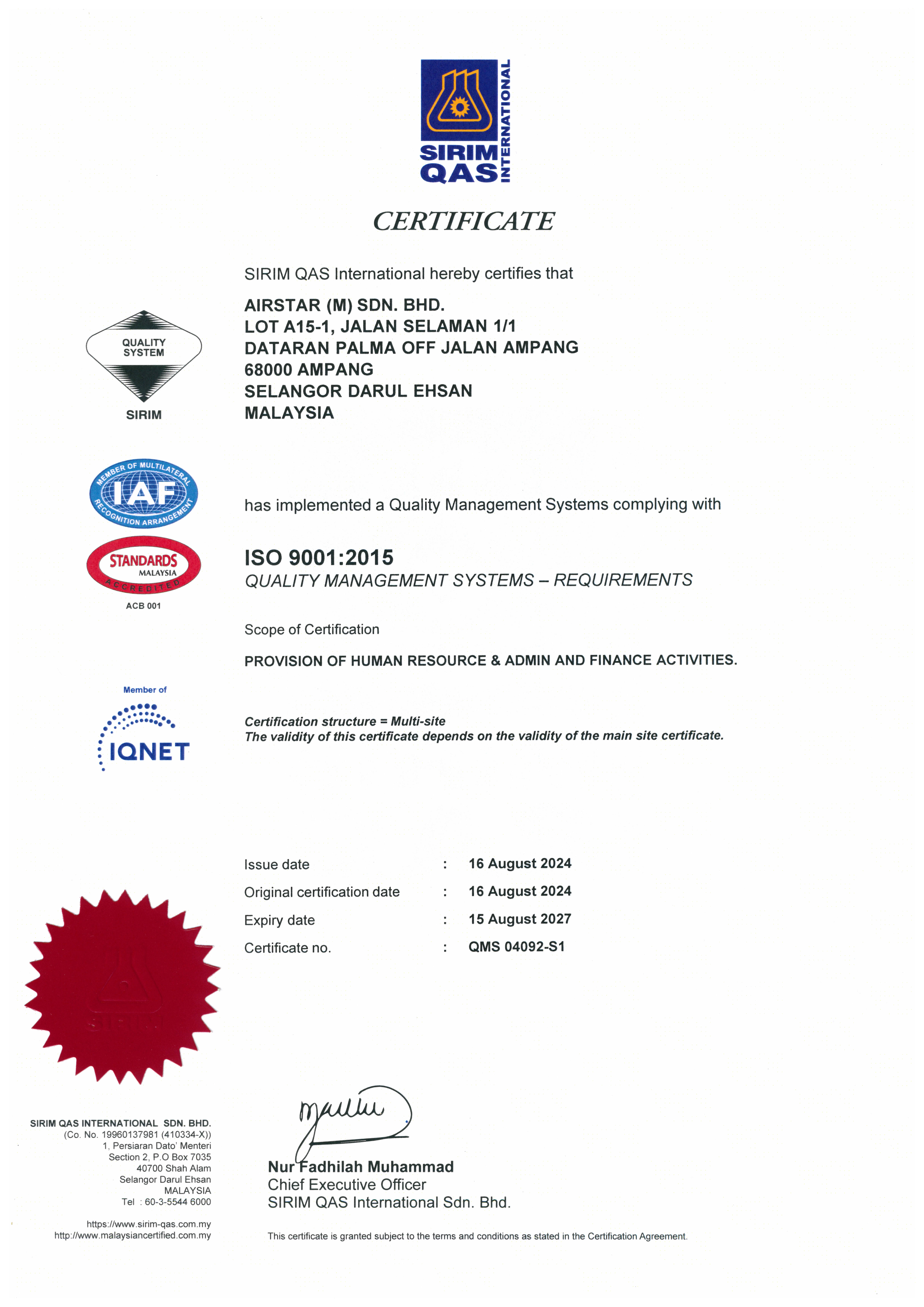 Certificate 2